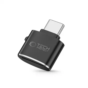 Spigen Tech-Protect Ultraboost Leitor de Cartões USB-C MicroSD/TF - Space Gray