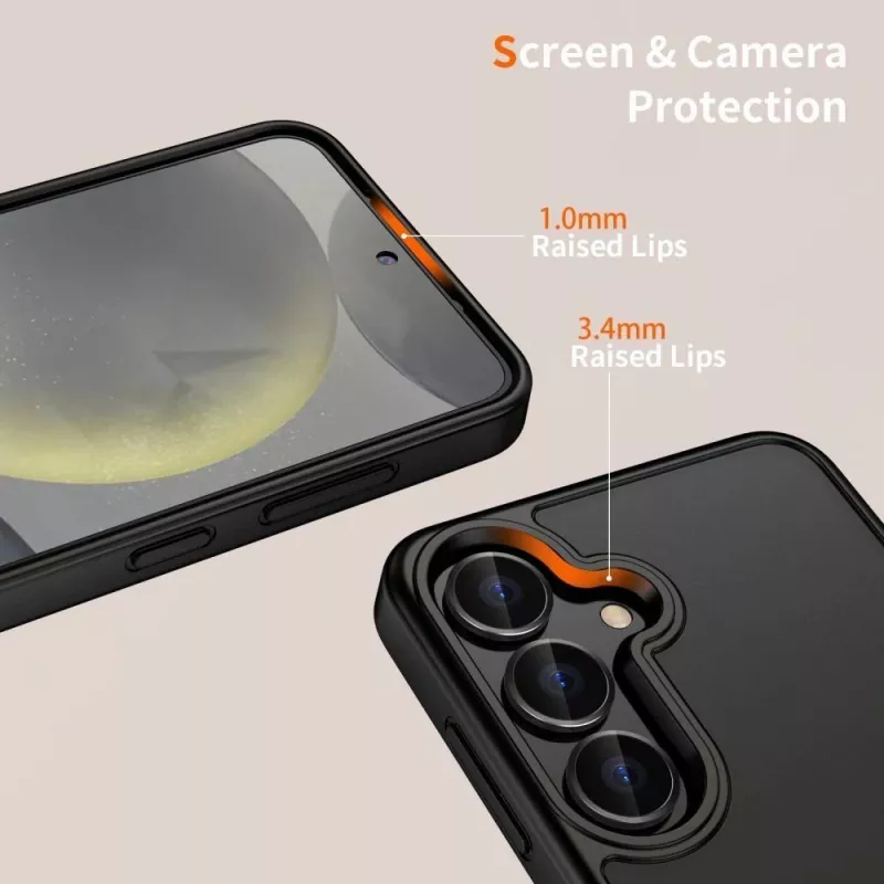 Tech-Protect Magmat Capa para Samsung Galaxy S25 Edge Preto Mate