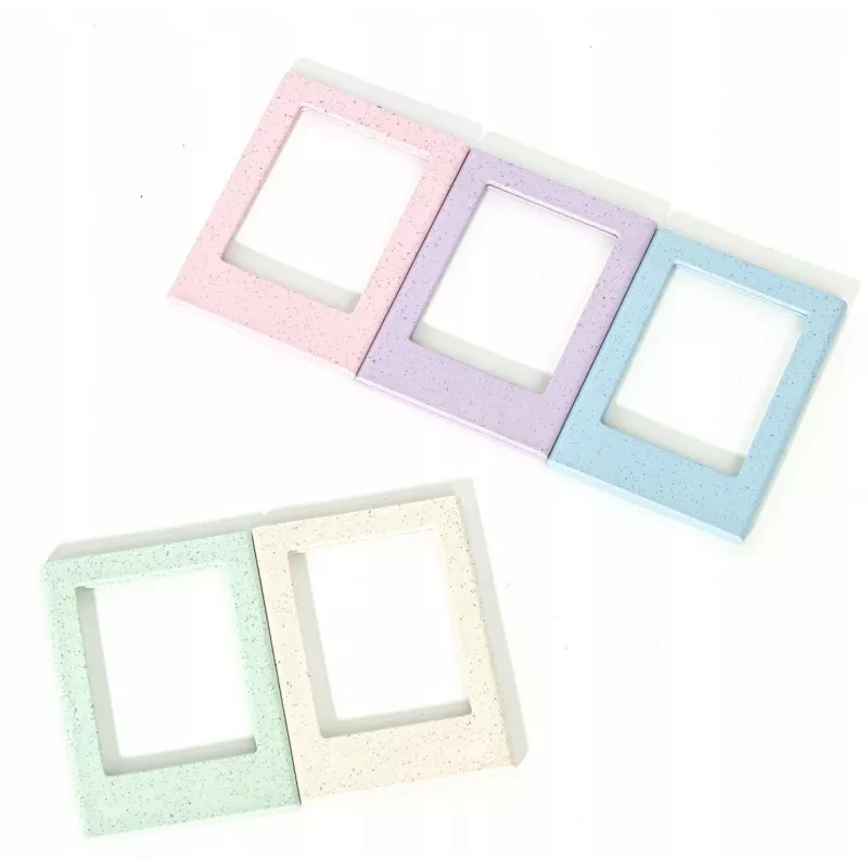 LOVEINSTANT Conjunto de 5 molduras magnéticas para fotografias para Fujifilm Instax Mini – cores pastel, montagem no frigorífico