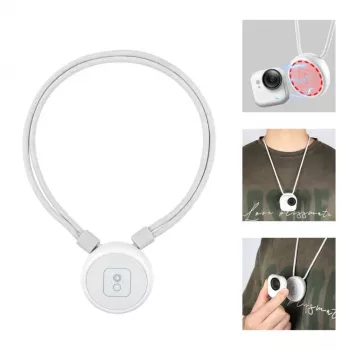 PULUZ PU1205W Suporte de pescoço magnético com cordão para Insta360 GO Ultra, branco