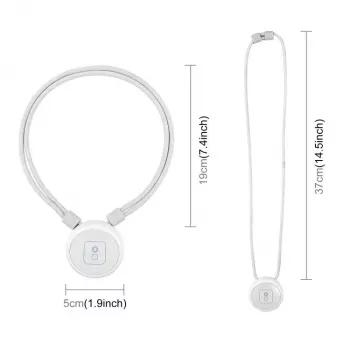 PULUZ PU1205W Suporte de pescoço magnético com cordão para Insta360 GO Ultra, branco