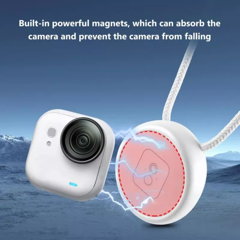 PULUZ PU1205W Suporte magnético para o pescoço com cordão para Insta360 GO Ultra, branco