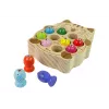 LEAN TOYS Jogo de pesca em madeira com 2 canas gatinho