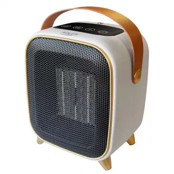 Adler AD 7762 termoventilador cerâmico PTC com comando, 2000W, visor LED, oscilação 45°, temporizador 12h, proteção contra sobreaquecimento e queda, preto