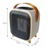 Adler AD 7762 termoventilador cerâmico PTC com comando, 2000W, visor LED, oscilação 45°, temporizador 12h, proteção contra sobreaquecimento e queda, preto