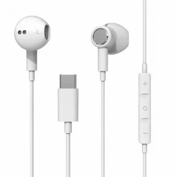 Beline auriculares in-ear USB-C com microfone e comando, branco