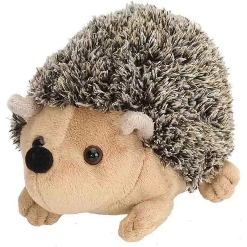 LEAN TOYS mascote de peluche ouriço peluche castanho 17,5 cm
