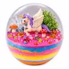 LEAN TOYS conjunto de experiência de cultivo de cristais terrário unicórnio com iluminação DIY