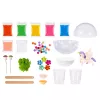 LEAN TOYS conjunto de experiência de cultivo de cristais terrário unicórnio com iluminação DIY