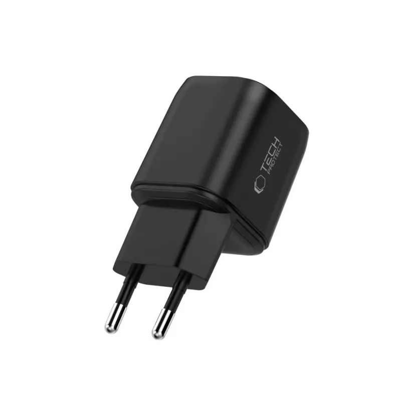 TECH-PROTECT NCA100W-GaN fonte de alimentação GaN de 3 portas 100W PD 3.2 / QC3.0 preta