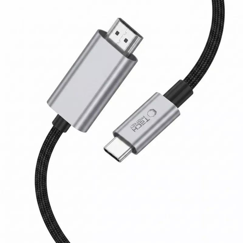 TECH-PROTECT ULTRABOOST cabo USB-C para HDMI 2.1 8K 60Hz 200cm cinzento-ferro