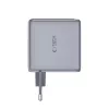 TECH-PROTECT POWERVISION NC140W-GaN carregador de 4 portas PD 140W / QC3.0 cinzento-escuro