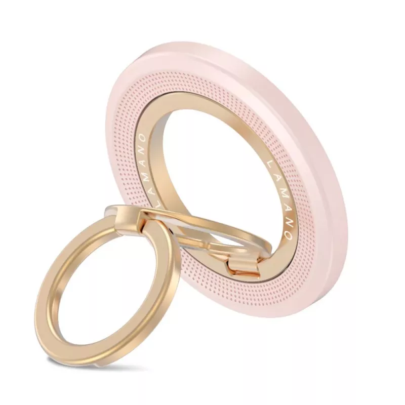Anel de telefone magnético MagSafe TECH-PROTECT MMR700 Lamano rosa/dourado