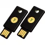 Chave de segurança YubiKey 5 NFC pack de 2 (preto/dourado, USB-A e NFC)