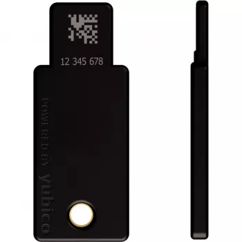 Chave de segurança YubiKey 5 NFC pack de 2 (preto/dourado, USB-A e NFC)