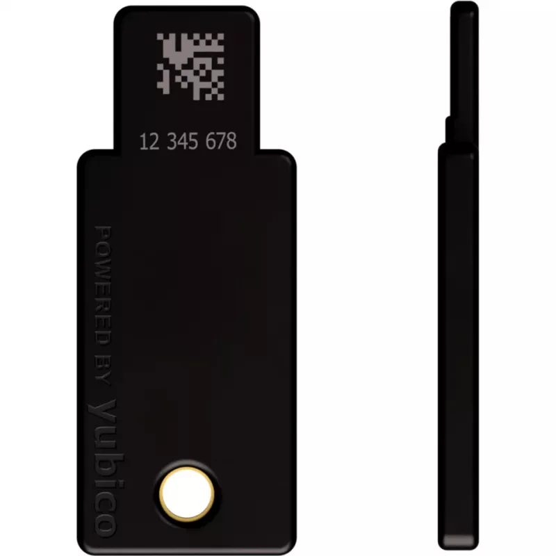 Chave de segurança YubiKey 5 NFC pack de 2 (preto/dourado, USB-A e NFC)