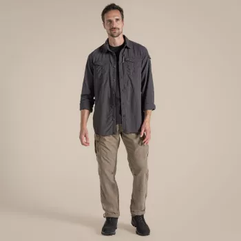 Camisa de manga comprida Craghoppers NosiLife Adventure III - Black Pepper, M