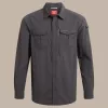 Camisa de manga comprida Craghoppers NosiLife Adventure LS Shirt III - Black Pepper - XXL