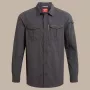 Camisa de manga comprida Craghoppers NosiLife Adventure LS Shirt III - Black Pepper - XXL