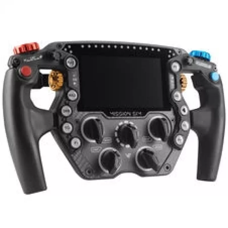 Volante de sim racing VPG Sim Mission, ecrã tátil de 5 polegadas, ARGB, 290mm - Preto