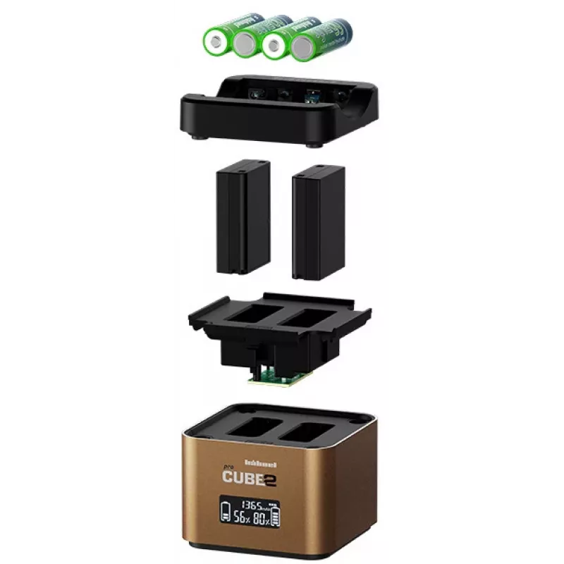 Hähnel ProCube 2 Twin carregador para Olympus (1000 574.0)