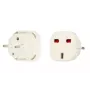Adaptador de carregador UK/EU iLike branco - carregador de parede USB compacto 10,5W, ficha EU, 2,1A, proteção contra sobrecarga