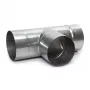 Conector em T para chaminé em aço galvanizado 107mm x 160mm 90°