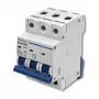 Qoltec Disjuntor de 3 polos de 40A com curva C MCB 4,5kA calha DIN