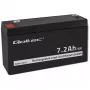Qoltec Bateria AGM 6V 7,2Ah VRLA recarregável, chumbo-ácido selado, sem manutenção