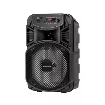 Kruger & Matz Music Box Altifalante portátil sem fios 10W Bluetooth 5.0 TWS rádio FM AUX microSD USB preto