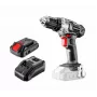 Graphite 58G000-SET1 Conjunto de aparafusadora a bateria 18V com 2x baterias 2,0Ah, 35 Nm, bucha de aperto rápido, luz LED, preto/vermelho