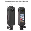 PULUZ PU979B Capa protetora com suporte e sapata dupla para flash frio para Insta360 X4 – preto