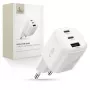 TECH-PROTECT NCA100W-GAN-AVS Carregador GaN de 3 portas PD 3.2 100W / QC3.0 branco