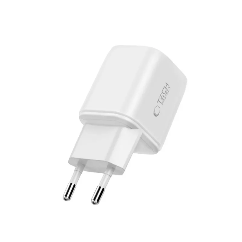 TECH-PROTECT NCA100W-GAN-AVS Carregador GaN de 3 portas PD 3.2 100W / QC3.0 branco