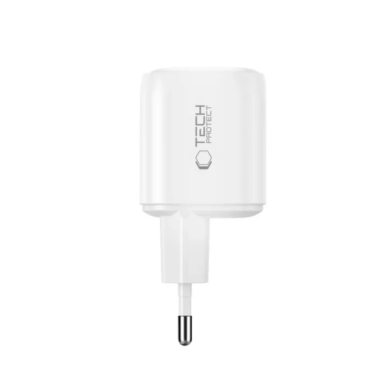 TECH-PROTECT NCA100W-GAN-AVS Carregador GaN de 3 portas PD 3.2 100W / QC3.0 branco