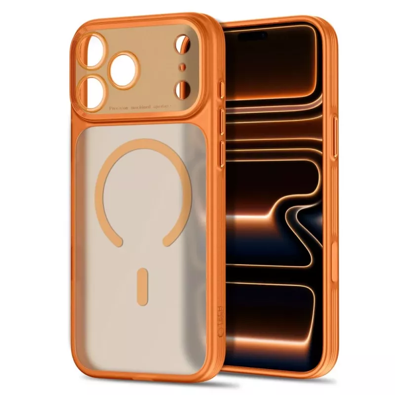 TECH-PROTECT MagPrime MagSafe CC iPhone 17 Pro / 18 Pro mate Cosmic Orange