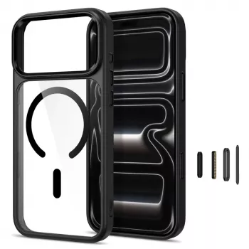 Tech-Protect Magmat Capa transparente MagSafe para iPhone 17 Pro Max / 18 Pro Max - preto