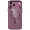 Tech-Protect Magmat Capa transparente MagSafe para iPhone 17 Pro Max / 18 Pro Max - vermelho cereja escuro