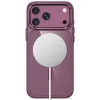Tech-Protect Magmat Capa transparente MagSafe para iPhone 17 Pro Max / 18 Pro Max - vermelho cereja escuro
