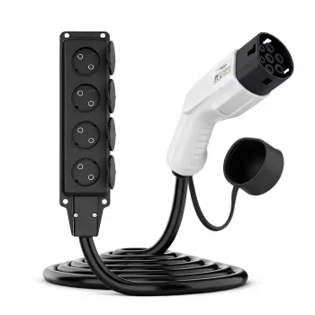 AKYGA AK-SC-E27 V2L Adaptador Type 2 para 4x Schuko 16A 3m
