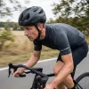 Vayox Capacete de bicicleta Kask Active preto mate com LED M