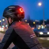 Vayox Capacete de bicicleta Kask Active preto mate com LED M