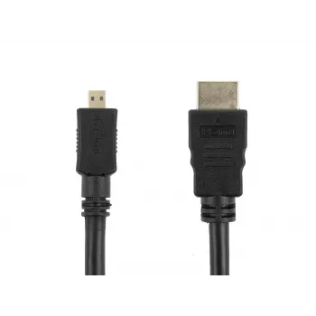 Cabo Accura HDMI para Micro-HDMI 1,8 m 4K High-Speed com Ethernet preto