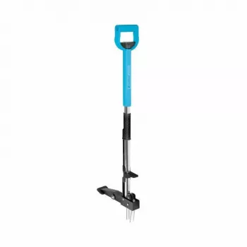 CELLFAST C.IDEAL arranca-ervas 95 cm removedor de ervas manual stand-up com sistema de 3 garras em aço temperado e ejeção por pedal, punho D ergonómico, verde/preto