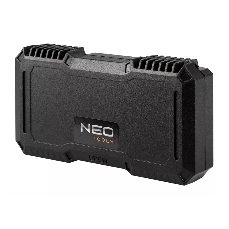 NEO TOOLS conjunto de 99 pontas de chave de fendas com punho, aço S2, encaixe sextavado de 1/4 polegada, fenda, Phillips, Pozidriv, Torx, Torx de segurança, sextavado, sextavado de segurança, quadrado, Spanner, Tri-Wing, Torq-Set, Clutch, suporte de pontas magnético, adaptador, rol