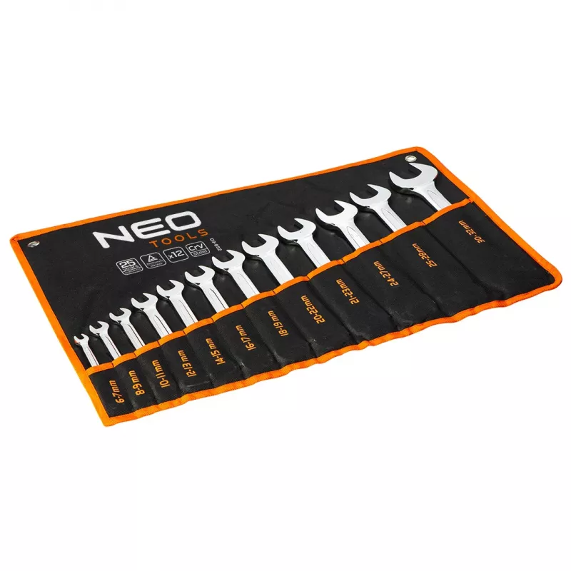 NEO TOOLS conjunto de chaves de bocas duplas 6-32 mm, 12 peças
