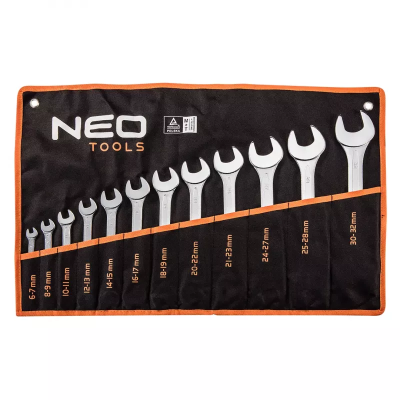NEO TOOLS conjunto de chaves de bocas duplas 6-32 mm, 12 peças
