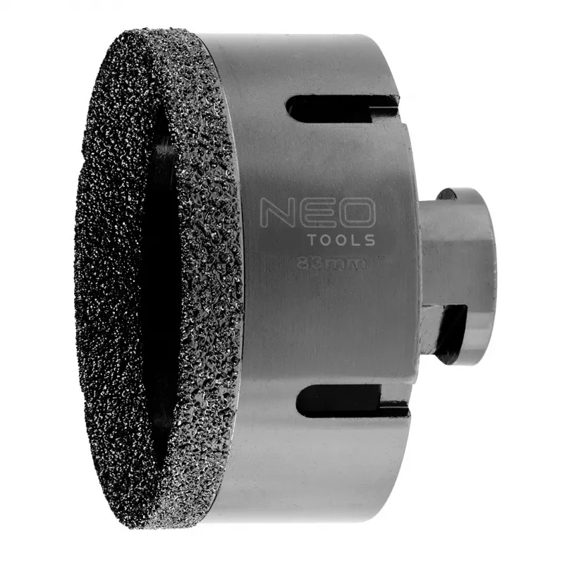 NEO TOOLS broca de coroa diamantada 83 mm x M14