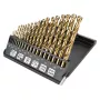 NEO TOOLS conjunto de 19 brocas HSS-TiN para metal 1,0-10,0 mm