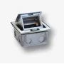 BACHMANN Mini Countertop Box 3M - caixa de mesa para montagem de tomadas padrão 22,5x45 mm (45x45 mm) rebatível, branco
